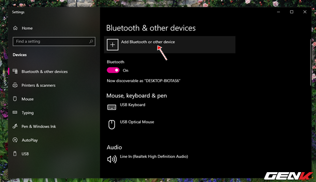 Cách sử dụng Bluetooth để kết nối điện thoại với máy tính chạy Windows 10